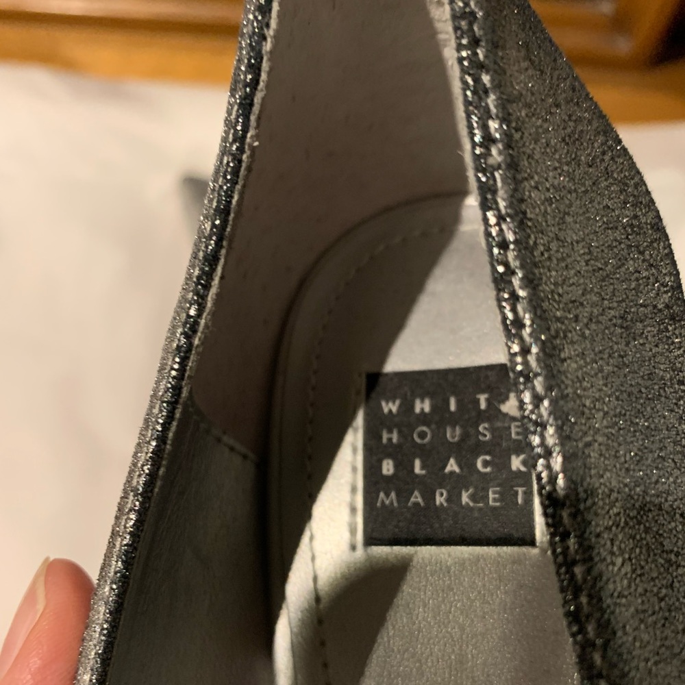 Whbm Point Shoes - Matte Sparkle Size 8 - image 5